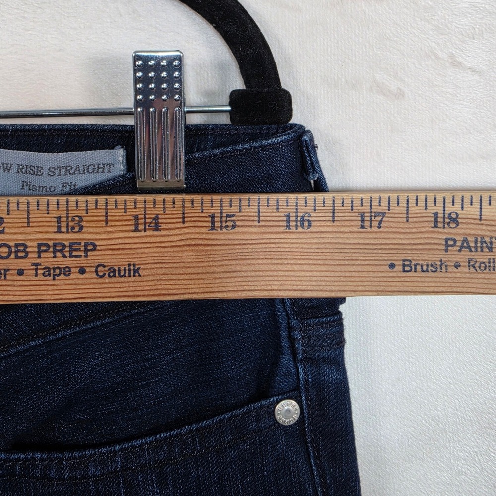Guess Low Rise Straight Jeans Women's 31 Dark Wash Y2K Stretch Denim - Picture 4 of 16